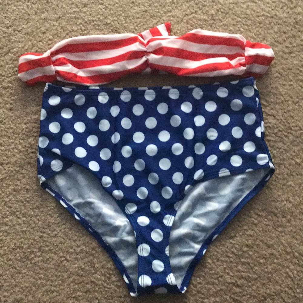 *donated* Red white & blue bikini swim suit.
